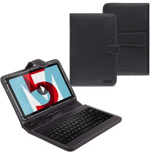 Huawei MediaPad T5 10.1 Tablet Tasche USB Tastatur Keyboard Hülle Schutzhülle
