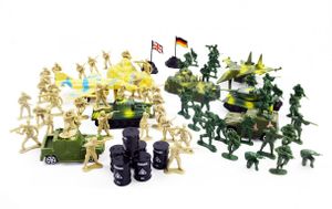 Militärset Figuren Fahrzeuge Schilder Military Set 76 teilig Siva 10400