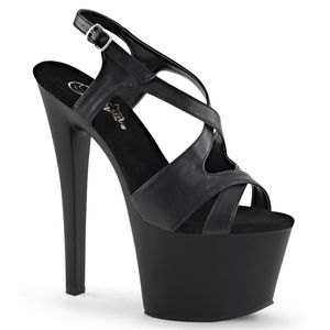SKY-330 Damen Sandale von Pleaser, Schwarz Matt , EU 39, US 9