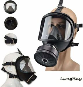 Gasmaske Militär-Atemschutzmaske Antibeschlag-Behandlung Luftfilter Antistaubmaske zum Lackieren Staub Gasmaske Brandschutz Großes Sichtfeld Anti-Staub Gift Ma