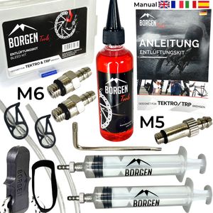 Borgen Service Kit mit Mineral Öl für Tektro & TRP Scheibenbremsen
