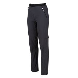 Regatta Xert Stretch Zip Off Trousers III Outdoorhose in Kurzgröße für Damen, Farbe:Grau, Größe:18
