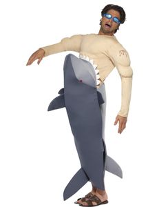 Menschenfressender Hai Kostüm, Größe:STD