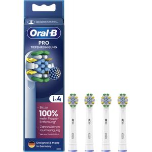 Oral-B Aufsteckbürsten Pro Tiefenreinigung 4 Stück für elektrische Zahnbürsten