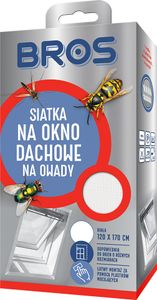 Siatka na okno dachowe 120x170 biała - Bros moskitiera