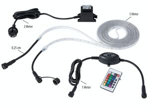 Heissner SMART LIGHT Unterwasser-LED-Band, RGB, 5m, inkl. Transformator und RGB-Controller