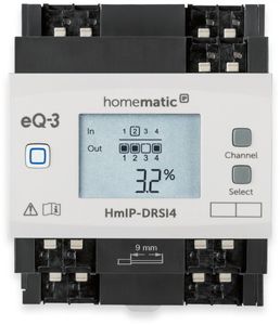 HOMEMATIC IP Smart Home 154431A0 Schaltaktor für Hutschienenmontage, 4-fach