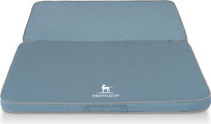 Faltbare Reisematte Orthopädisch Tacoma aus Velours mit Handwebcharakter 140 x 120cm Hellblau