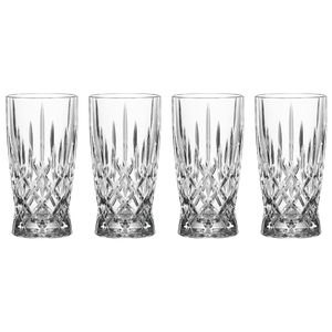 Nachtmann Noblesse Softdrinkglas Kristallglas 350 ml, Ø 7,5 cm, H 14,6 cm, klar (4er Pack)