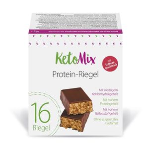 KetoMix Protein-Riegel mit Erdbeergeschmack | 16 x 40 g