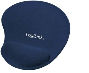 LogiLink Gel Handgelenkauflage mit Maus Pad blau