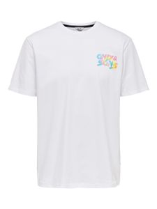 T-Shirt Batik , Größe:XL, Farbe:Weiß