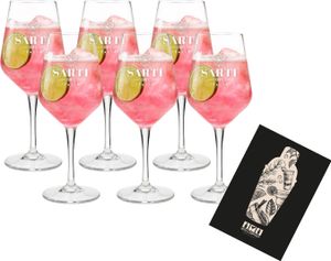 Sarti Rosa Italia – 6er Set Ballongläser für Aperitifs & Cocktails