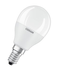 OSRAM STAR+ RGBW LED Lampe mit E14 Sockel, RGB-Farben per Fernbedienung änderbar, 5.5W, Tropfenform, Ersatz für 40W-Glühbirne, matt, LED Retrofit RGBW lamps with remote control, Einzelpack