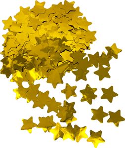 Oblique Unique Stern Konfetti Tisch Streu Deko für Geburtstag Party Goldene Hochzeit Jubiläum Einschulung Weihnachten - gold
