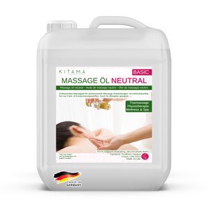 Kitama Massageöl Neutral (ohne Duft) 10-Liter für Physiotherapie Thai-Massage