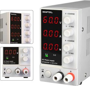 Zasilacz laboratoryjny Amperomierz stabilizowany 60V 5A Regulowany zasilacz laboratoryjny DC Transformator zasilający Wyświetlacz cyfrowy 300W