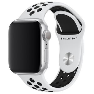 Apple Nike Sport Band Apple Watch 38mm / 40mm / 41mm Pure Platinum / Schwarz