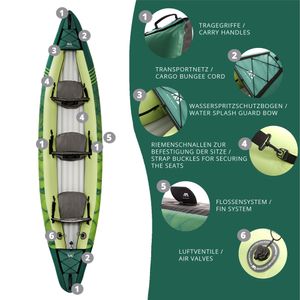 Aqua Marina RIPPLE 370 Recreational Canoe - 3 Personen Kanu (2022)