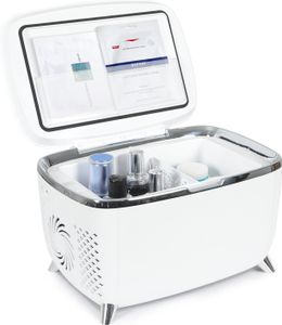 Puluomis Mini kühlschrank 6L 2in1 Kühlbox  220-240V/12V Tragbar Kleiner Kühlschrank für Zuhause und Unterwegs 5-15°C