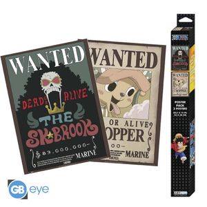 One Piece - Wanted Chopper & Brook - 2 Poster-Set