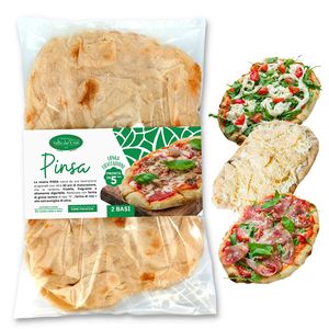 18 Italienische vorgekochte Pinsa-Basis | Pinsa fertig in 5 Minuten | hergestellt in Kalabrien | Pinsa-Basen von je 250 Gramm