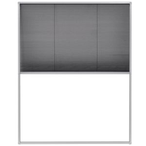 Möbel - CLORIS Insektenschutz-Plissee für Fenster Aluminium 60x160 cm, 1,5 kg 148650
