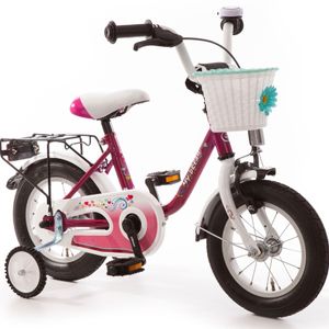 Kinderfahrrad 12 Zoll Fahrrad ab 3 Kinder Mädchen Kinderrad Mädchenfahrrad Lila