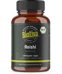 Biotiva Reishi (120 Kapseln) aus biologischem Anbau
