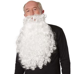 Weihnachtsmann Perücke und Bart - weiß