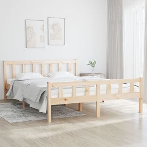 Schlafzimmermöbel - ELEGANTE - Bettrahmen - Massivholzbett für 120x200 cm Matratze&55476