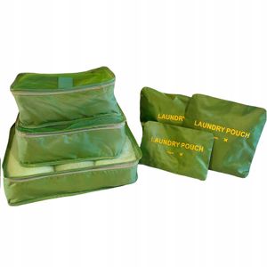 Organizer für Kleidung Organizer Set Kleidertaschen Reiseorganizer Reisetaschen Organizer für Reisekoffer Kosmetiktasche 6 Stück In Grün
