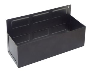 Blanko Magnetische Ablage, Hänge-Regal für Küche oder Werkstatt, Organizer-Korb mit Magnet-Rückseite, schwarz