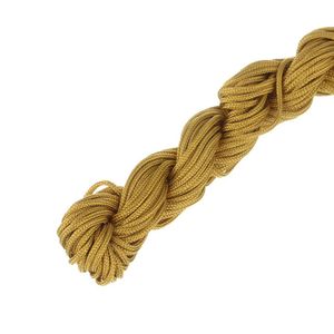 28 Yards Chinesischer Knoten Makramee Schnur Nylonschnur Faden für die Schmuckherstellung Rattai Geflochtene Schnur DIY Armband Halskette Zubehör