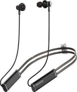 AIWA ESTBTN-880 Sportovní sluchátka do uší s nákrčníkem s ANC a koncovkami do uší z paměťové pěny, IPX4, až 15 hodin provozu, ergonomický design