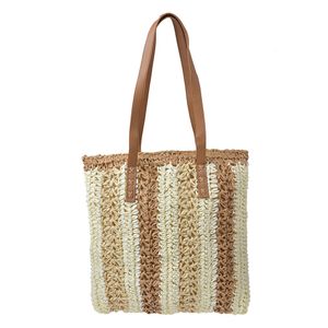 Clayre & Eef Strandtasche 36x40 cm Beige Braun Synthetisch