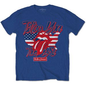 The Rolling Stones - "Tattoo You Americana" T-Shirt für Herren/Damen Unisex RO3339 (XXL) (Blau)