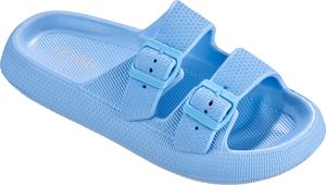 BECO the world of aquasports Dusch- & Badeschuhe Airkiss-Leisure mit innovativer Lufpolster-Sohle hellblau 36