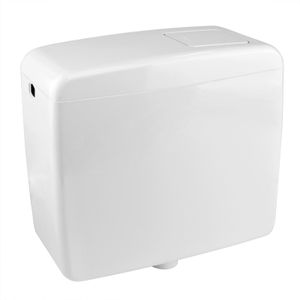 Stabilo-Sanitaer WC Aufputz Spülkasten Toilette Spülung 6-9 Liter weiss Zubehör