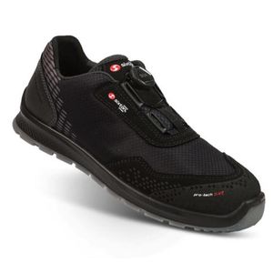 SIXTON Newport BOA S3 Sicherheitsschuhe, Farbe:schwarz, Schuhgröße:42 (UK 8)