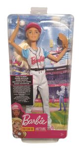 Barbie Karriere-Puppe, Baseballspielerin, Made-to-move Puppe FRL98