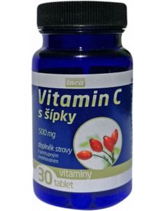 Inca Vitamín C 30 tabliet / Vitamín C / Vitamín C s postupným uvoľňovaním obohatený o šípky