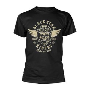 Black Star Riders Unisex T-shirt: Ride Or Die, Small, Black