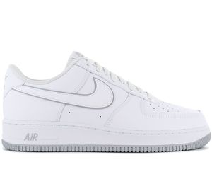 Nike Air Force 1 Low 07 - Herren Sneakers Schuhe Leder Weiß-Grau DV0788-100 , Größe: EU 47 US 12.5