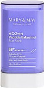 Mary&May - Vegan Peptide Bakuchiol Sun Stick SPF 50+ PA++++, 18g