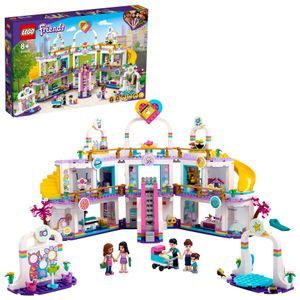 LEGO 41450 Friends Heartlake City Kaufhaus Bauset mit 5 Geschäften und 6 Figuren - 4 Mini-Puppen, eine Mini-Spielfigur und ein Baby