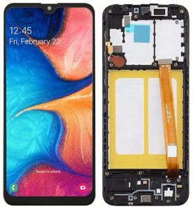 Originálny LCD displej a dotykové sklo, náhradný displej pre Samsung Galaxy A20e (SM-A202) (IPS) s rámom (REF), náhradné diely pre smartfón