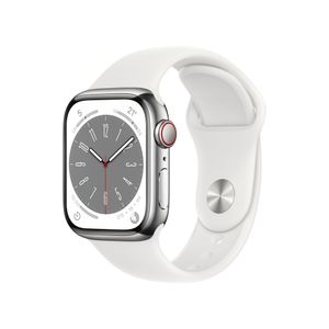 Apple Watch Series 8 (GPS + Cellular) - 41 mm - Stříbrné hliníkové pouzdro