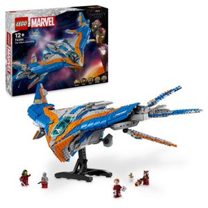 LEGO Marvel Guardians of the Galaxy: Die Milano, baubares Raumschiff-Modell mit 4 Superhelden-Minifiguren, Avengers Flieger für Weltraumabenteuer, Geschenk für Jungen und Mädchen 76286