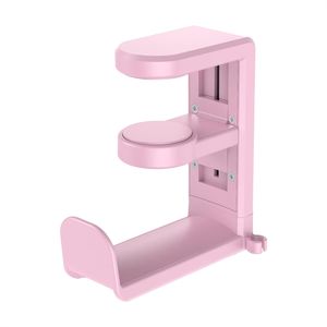 Kopfhörer Ständer Kopfhörerhalter mit 360° drehbarem Headset Halterung Halter,für Headphone Stand, Schreibtisch-Kopfhöreraufhänger,Headset,Rosa